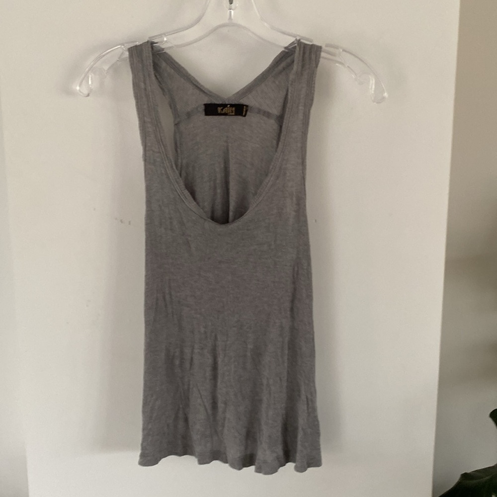 KAIN LABEL one size Heather grey ribbed tank top cami